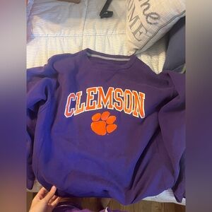 Purple Clemson Sweatshirt Crewneck